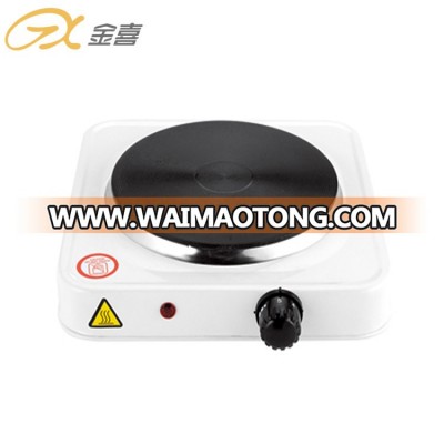 JX-6125A  1500W Cheap Price Safe Auto-Thermostat Single Burner Electric Kitchen Solid Hot Plate