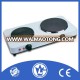 Electric Stove Double Burner Hot Plate (With Lid), Electric Cooker with Cast Iron Heating Element